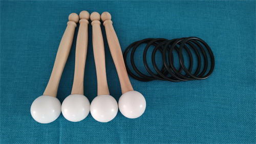 Rubber top mallet for singing bowl or tuning fork