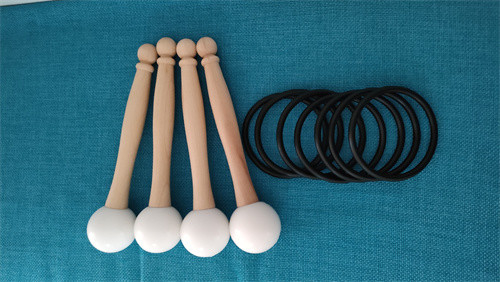 Rubber top mallet for singing bowl or tuning fork