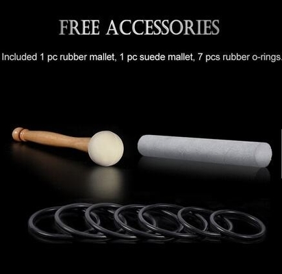 Crystal singing bowl accessory -Rubber mallet
