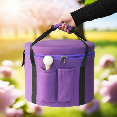 Crystal Crystal Singing Bowl Padded Canvas Carrying Case