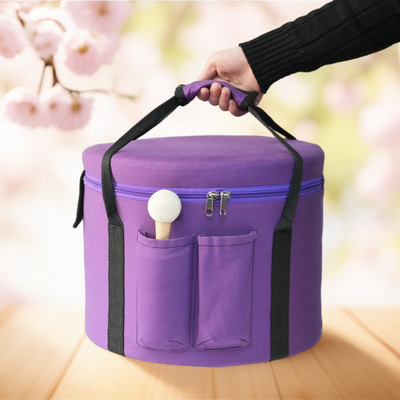 Crystal Crystal Singing Bowl Padded Canvas Carrying Case