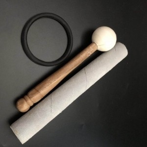 Suede mallet for crystal singing bowl