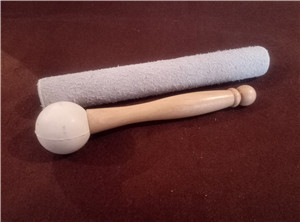 Suede stick for singing crystal bowl