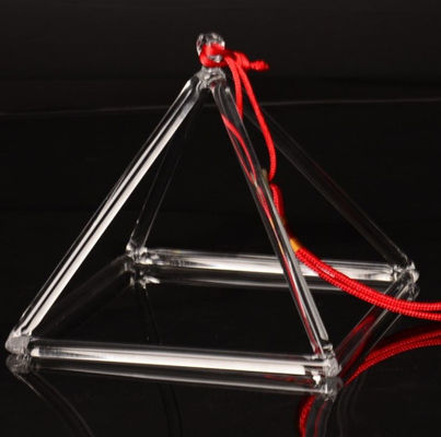 Strong quartz crystal singing pyramids with perfect sound