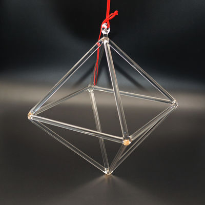 Strong quartz crystal singing pyramids with perfect sound