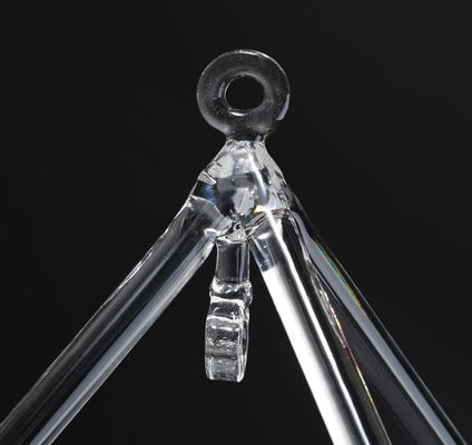 Strong quartz crystal singing pyramids with perfect sound