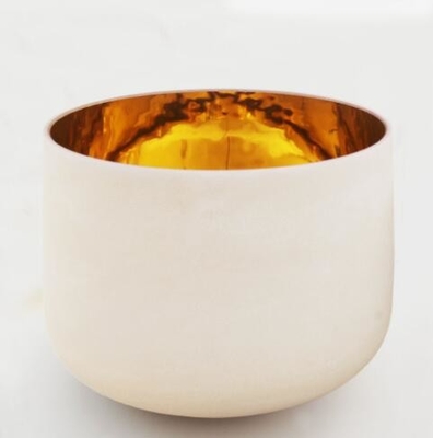 CRYSTAL SINGING BOWLS WITH GOLD