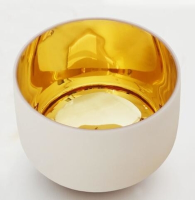 CRYSTAL SINGING BOWLS WITH GOLD