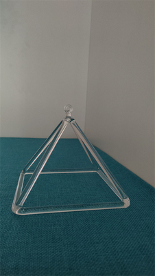 Quartz crystal singing pyramid for harmonic healing and balance with divine sound