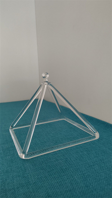 Quartz crystal singing pyramid for harmonic healing and balance with divine sound