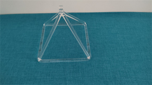 High Quality Chakra Balancing Pyramide Cristal Triangles Sound Healing Quartz Crystal Singing Pyramid