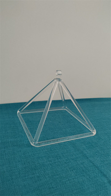 High Quality Chakra Balancing Pyramide Cristal Triangles Sound Healing Quartz Crystal Singing Pyramid