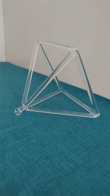 High Quality Chakra clear quartz crystal singing pyramid 3-14