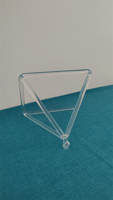 High Quality Chakra clear quartz crystal singing pyramid 3-14