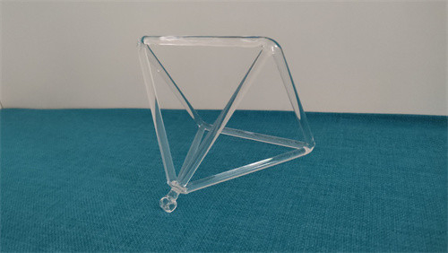 High Quality Chakra clear quartz crystal singing pyramid 3-14