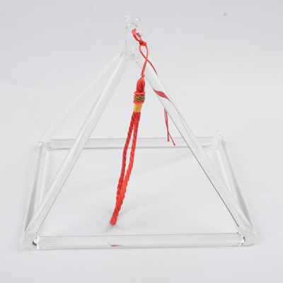 Clear quartz crystal singing pyramids with carry bag factory sell directly