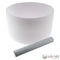 Frosted Quartz Crystal Singing Bowl Set with free Mallet and O-Rings made of high purity quartz