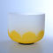 8&quot;  lotus chakra design Frosted Quartz Crystal Singing Bowl for musical entertainment