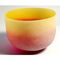 Rainbow Color Note F Heart Chakra Frosted Quartz Crystal Singing Bowl 8&quot; with carryng bag
