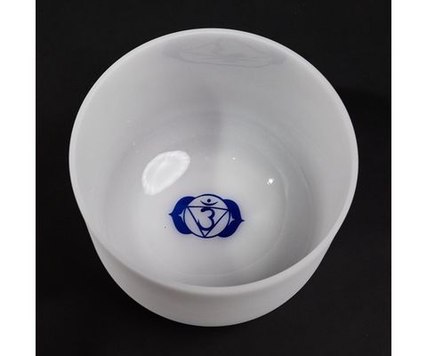 Buddhist singing bowls with chakra symbol for set