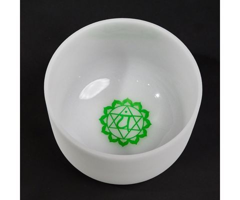 Buddhist singing bowls with chakra symbol for set