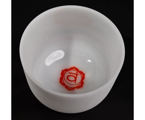 Buddhist singing bowls with chakra symbol for set