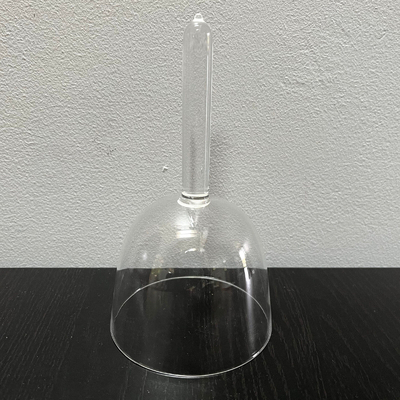 6 INCH HANDLE CLEAR CRYSTAL BOWLS WITH CARRYING BAGS