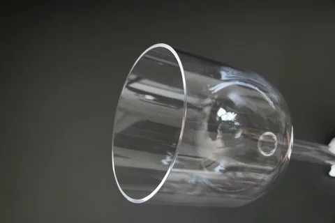 Handle Clear Crystal Singing quartz bowl from 6-8'' long lasting sound