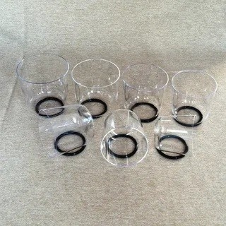 Clear crystal singing bowl for sound therapy