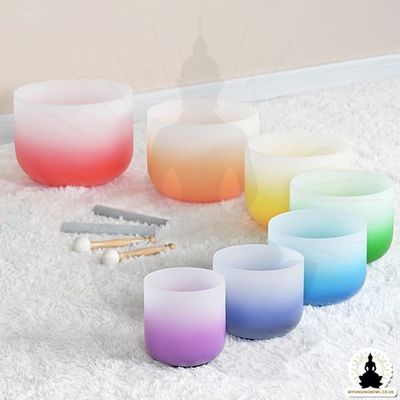 Frosted Quartz Crystal Singing Bowl for Sound Therapy