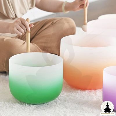 Frosted Quartz Crystal Singing Bowl for Sound Therapy