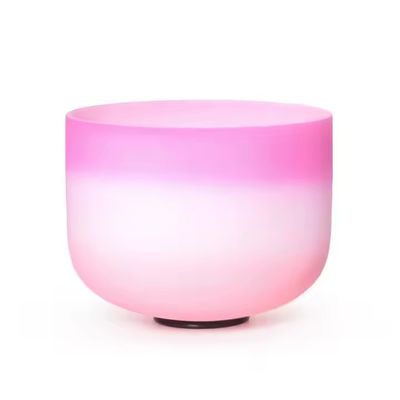 Light Gradiant Rainbow Quartz Crystal Singing Bowl 8-14 for sound healing