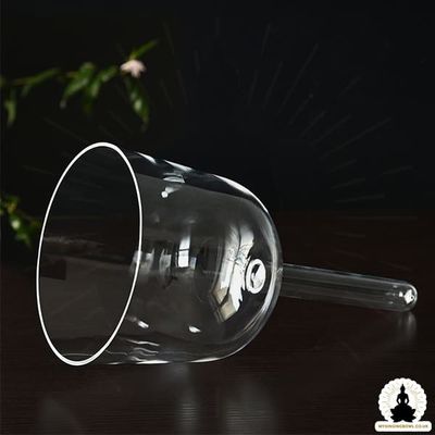 Singing quartz crystal bowl for healing