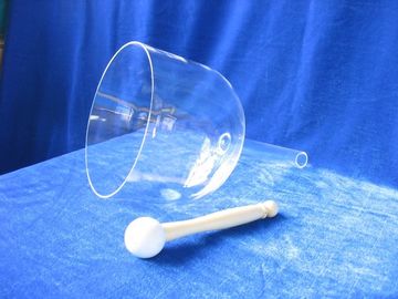 Clear Crystal Singing Bowl with carrying case